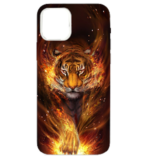 Задняя накладка GRESSO. Коллекция Тигр 1 для iPhone 11 Pro черный