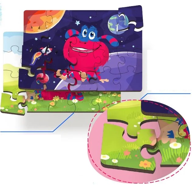 Пазл Ози, 2 шт по 20 деталей, для детей от 3 лет