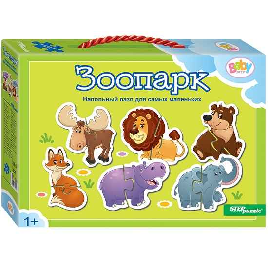 Напольный Пазл Step Puzzle "Зоопарк" (Baby Step) (малые)