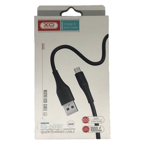 Кабель USB <--> microUSB  1.0м XO-NB157 белый
