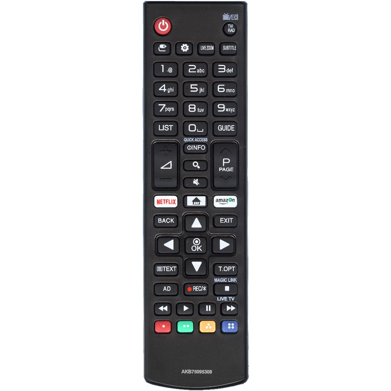 Пульт для TV LG AKB75095308 ic LCD TV NETFLIX / AMAZON маленький корпус как оригинал