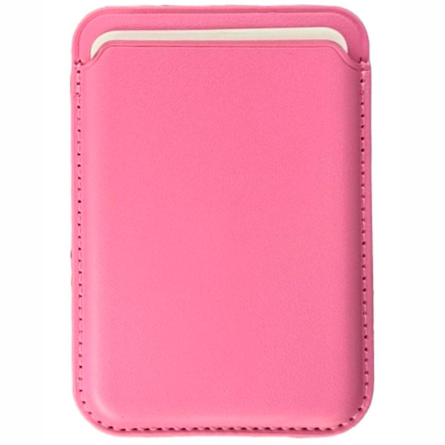 Кошелек для карт Leather Card Holder (Розовый) с анимацией (крепкий магнит)