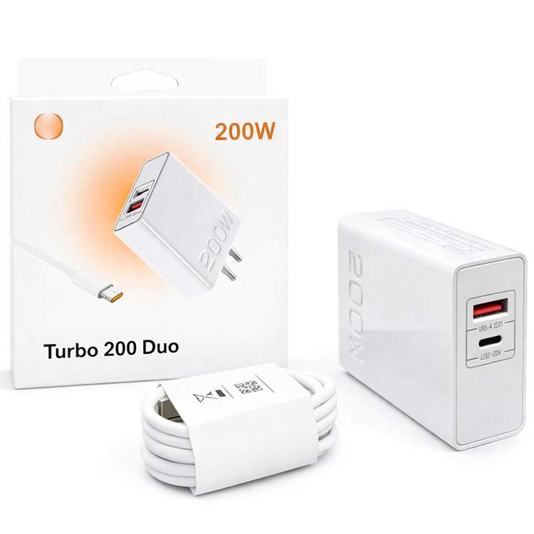 Сетевое ЗУ 1USB 3A Xiaomi PD200W белое +QC3.0 Type-C