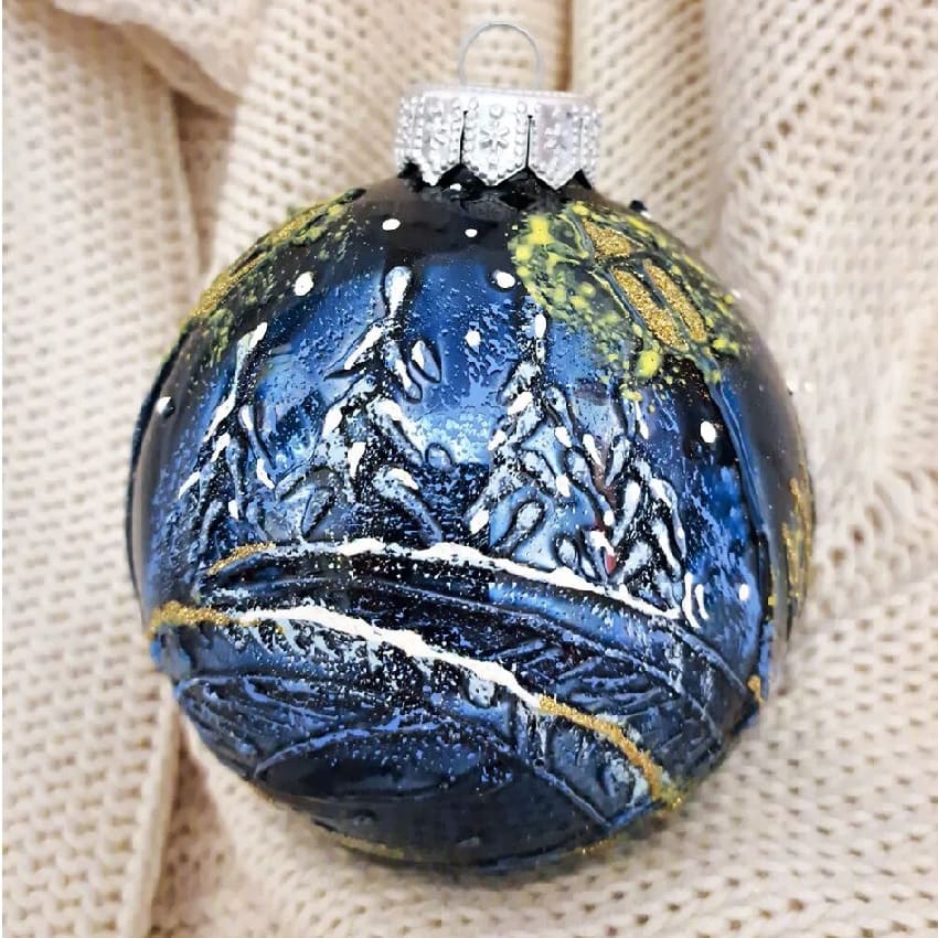 Шар "Пейзажный 5", 80 мм, в подарочной упаковке КУ-80-234104