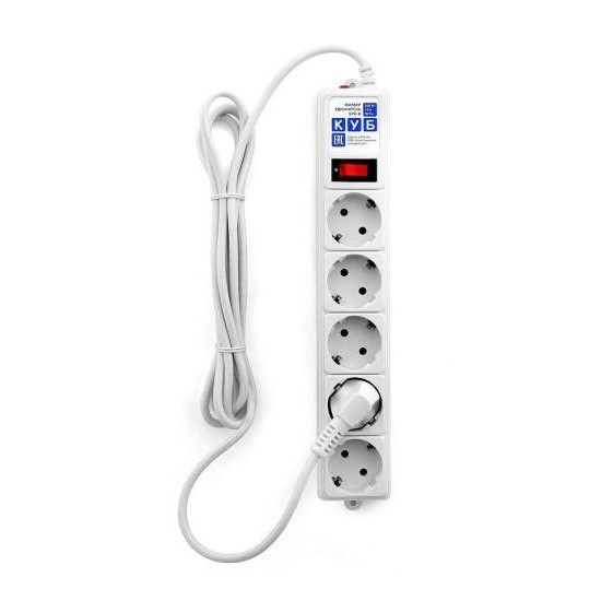 Сетевой удлинитель  3.0м POWER CUBE 5 розеток (белый)