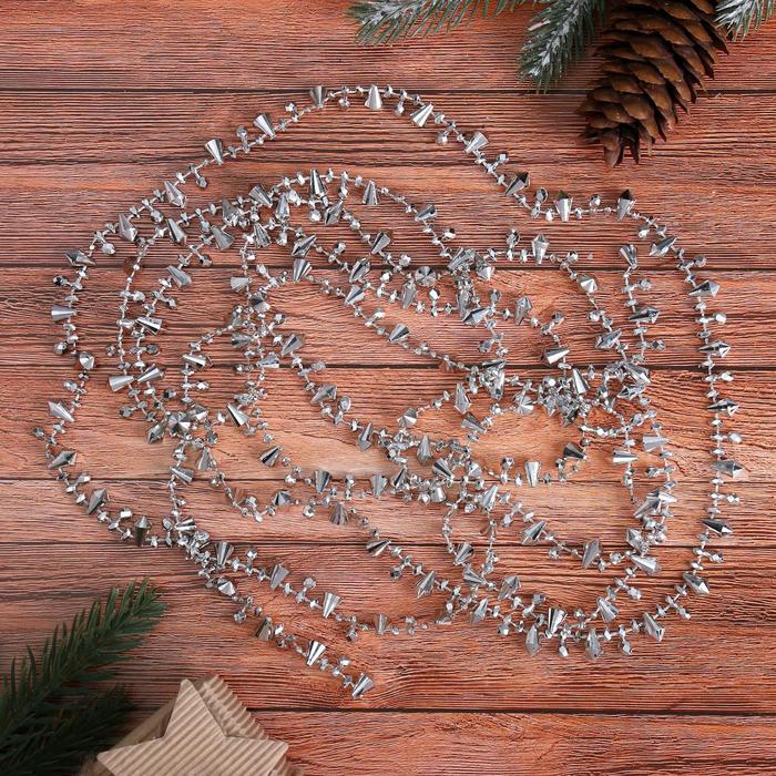 Бусы на ёлку 2,7 м "Кристаллики" МИКС 905736