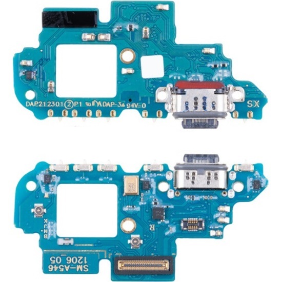 Шлейф для Samsung Galaxy A54 5G (A546E) плата системный разъем/микрофон