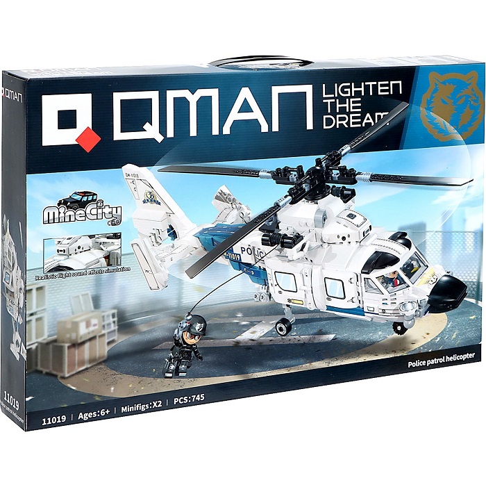 Конструктор Qman Спецназ «Штурмовой вертолёт», 745 деталей 9672984