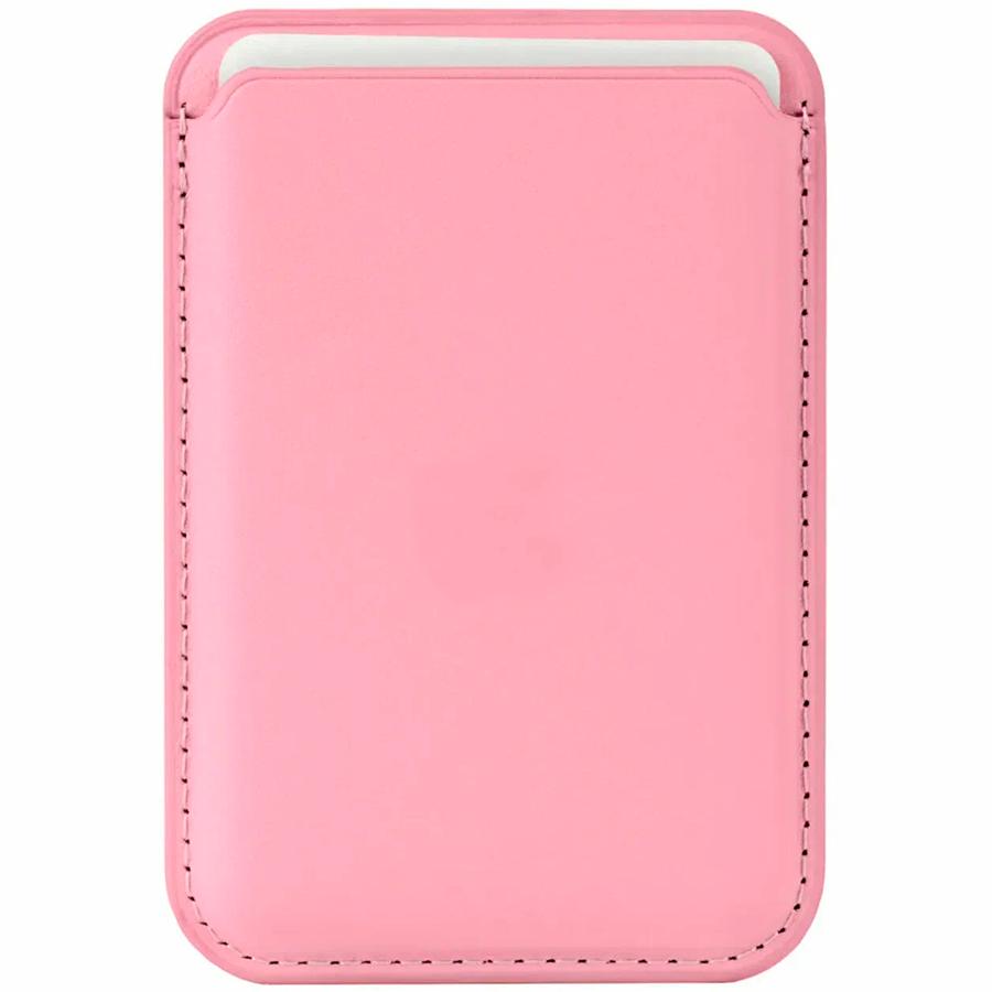 Кошелек для карт Leather Card Holder с анимацией (крепкий магнит) (Light Pink)