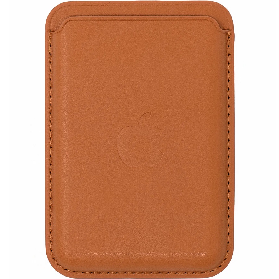 Кошелек для карт MagSafe Leather Wallet для Apple iPhone оранжевый