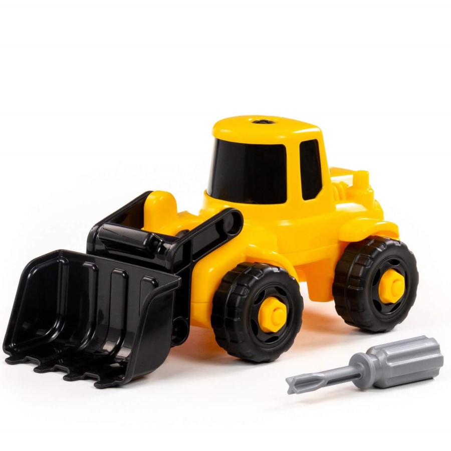 Конструктор-транспорт ПОЛЕСЬЕ "Погрузчик" 20 эл. (жёлто-чёрный)