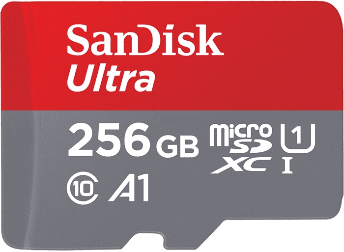 Micro SD 256Gb SanDisk Class 10 Ultra Android UHS-I A1 (95 Mb/s)  с адаптером SD