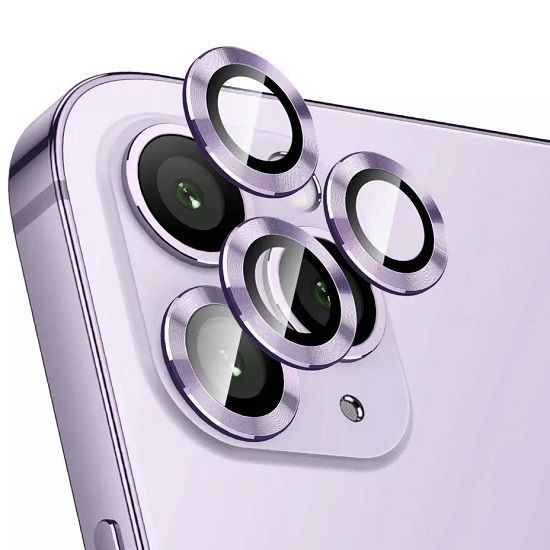 Защитные линзы на камеру для iPhone 14 Pro Max фиолетовый