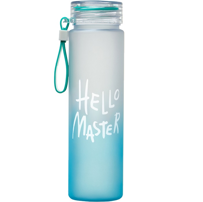 Бутылка для воды, 500 мл Hello Master, 22 х 6 см, голубая 10755887