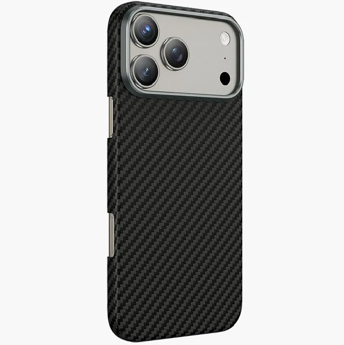 Задняя накладка KEEPHONE KEVILAR DIAGO MAGSAFE CASE для iPhone 17 PRO MAX (BLACK)