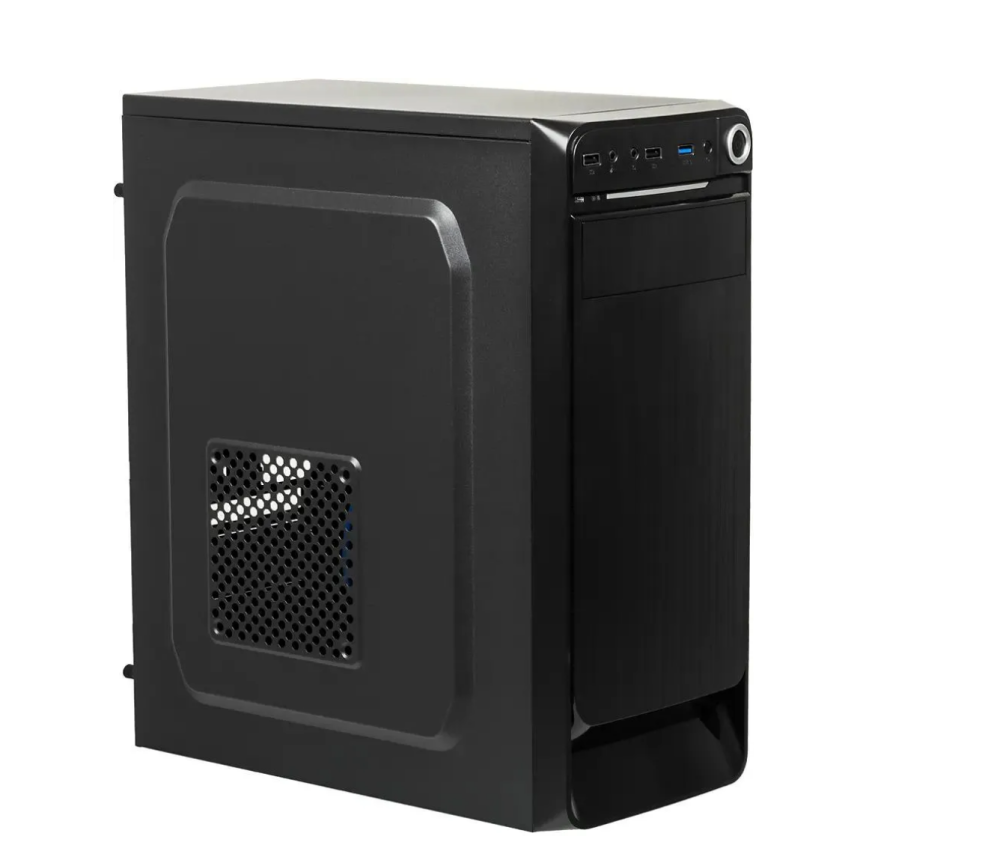 Системный блок IRU Office 310H6S TWR(Intel Core i3-12100/ 8Gb/ SSD 256Gb/ DOS) (2075471), чёрный