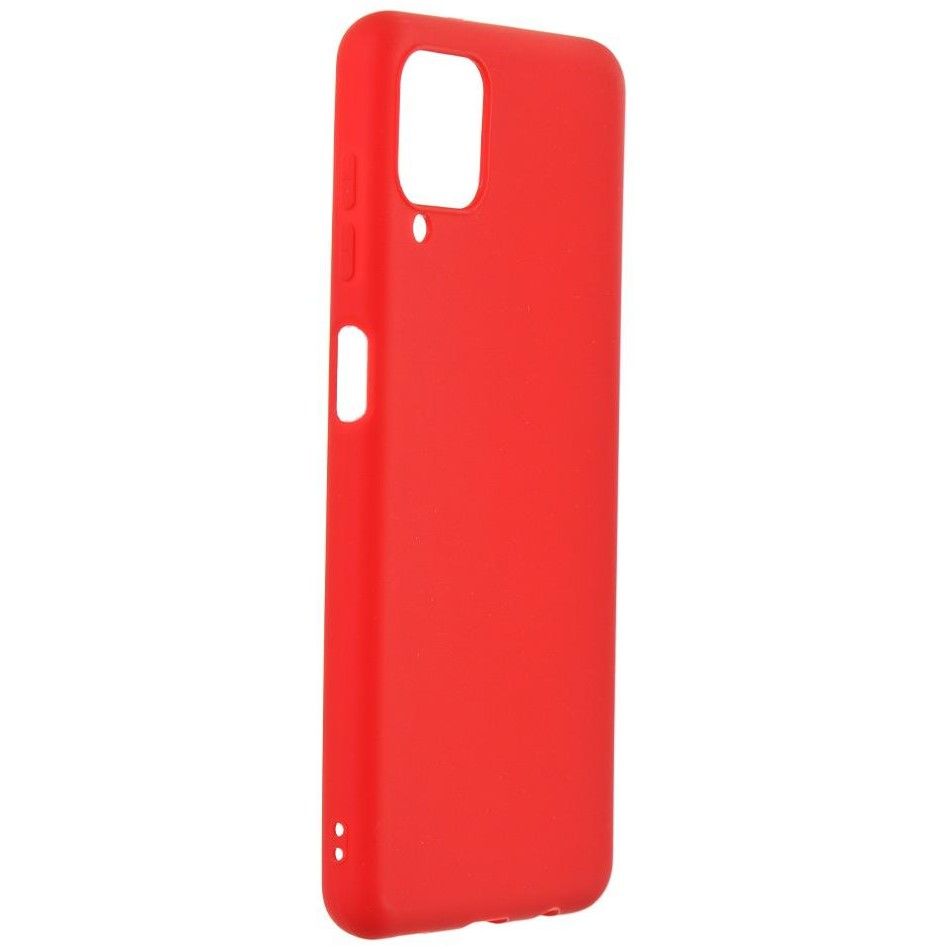 Задняя накладка ZIBELINO Soft Matte для Samsung Galaxy A12 (красный) защита камеры