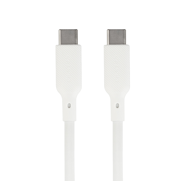 Кабель Type-C <--> Type-C 1.0м QUMO белый, 60W