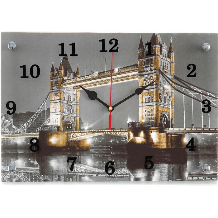 Часы-картина настенные, интерьерные "Тауэрский Мост", бесшумные, 25 х 35 см 1155207