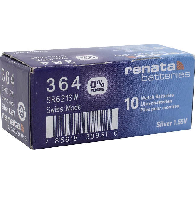 Элемент питания RENATA AG01 (R364) (SR621SW) BOX-10