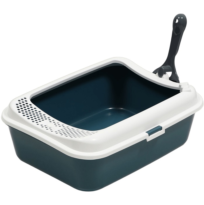 Туалет Сима с бортом + совок-микс 30 х 39 х 13,5 см серый FIX 7107722