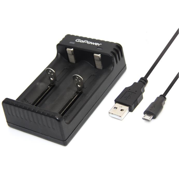 Зарядное устройство GoPower LiCharger 4 Ni-MH/Ni-Cd/Li-ion/IMR 2 слота (1/100)