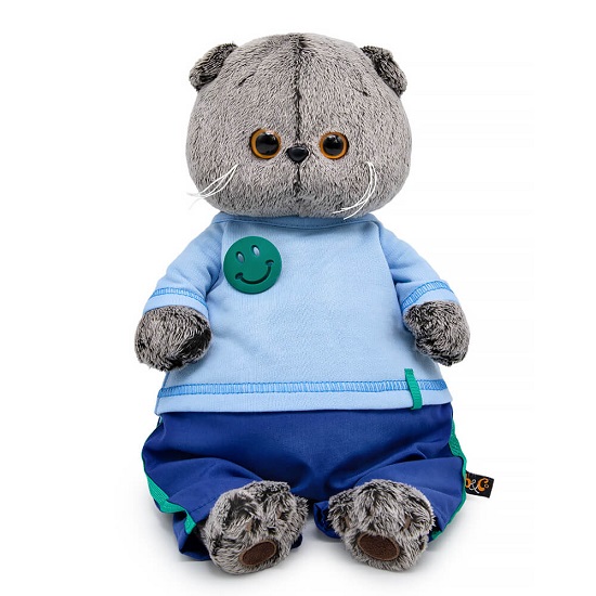 Мягкая игрушка Басик в лонгсливе со смайликом, 22см (Ks22-270)
