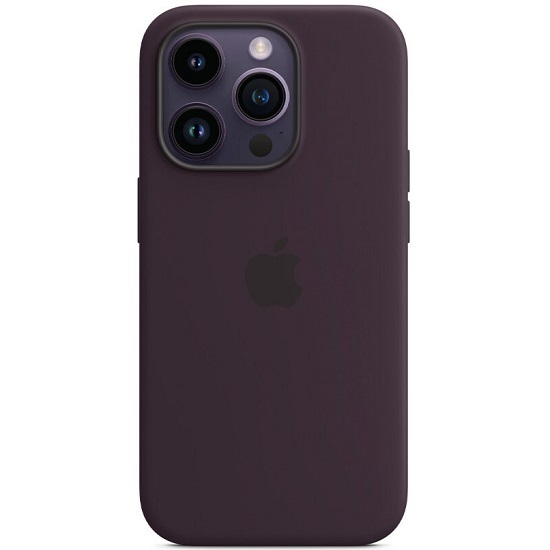 Силиконовый чехол SILICONE Case MagSafe для iPhone 14 Pro, тёмно-фиолетовый