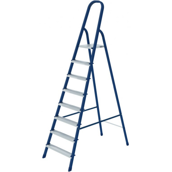 Стремянка СИБРТЕХ , 8 ступеней, стальная, 97848