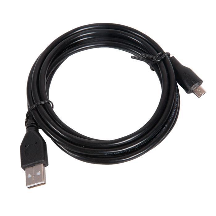Кабель USB <--> microUSB  1.8м ГАРНИЗОН Pro GCC-mUSB2-AMBM-1.8M, черный, пакет