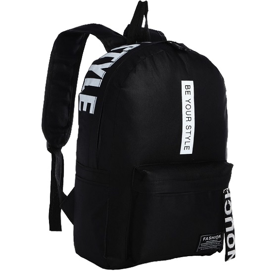 Рюкзак на молнии, наружный карман, 2 боковых кармана, цвет чёрный 7435700