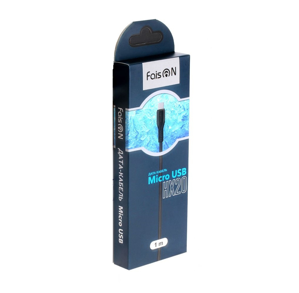 Кабель USB <--> microUSB  1.0м FAISON HX20 чёрный