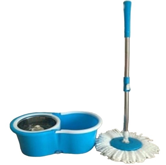 Набор для уборки CELLTIX (швабра Юла, ведро 16л., центрифуга нерж. сталь, насадка круглая) ручн. отжим (703451)