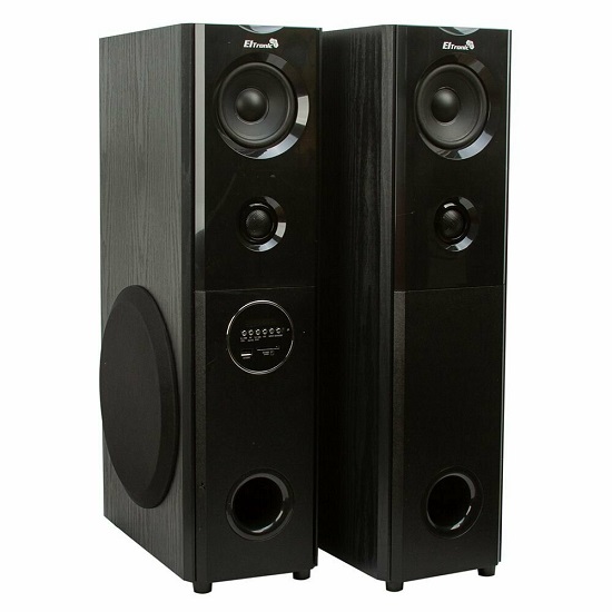 Колонка портативная ELTRONIC 08" (20-82 HOME SOUND) комплект 2 колонки (черная)