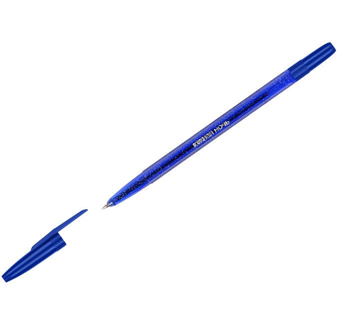Ручка шариковая масляная Южная Ночь, СИНЯЯ, корпус тонированный синий, 0,7мм, линия 0,5мм, РШ-30390