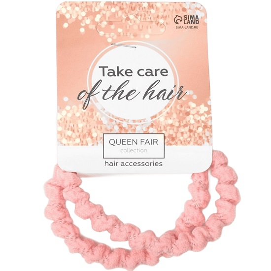 Резинка для волос "Спорт" (набор 2 шт) сплетение, 5 см, микс   9291973