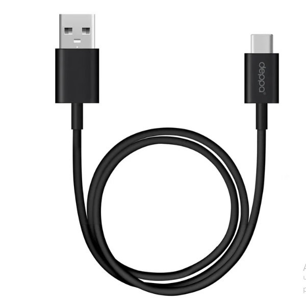 Кабель USB <--> Type-С  1.2м DEPPA черный (72325)