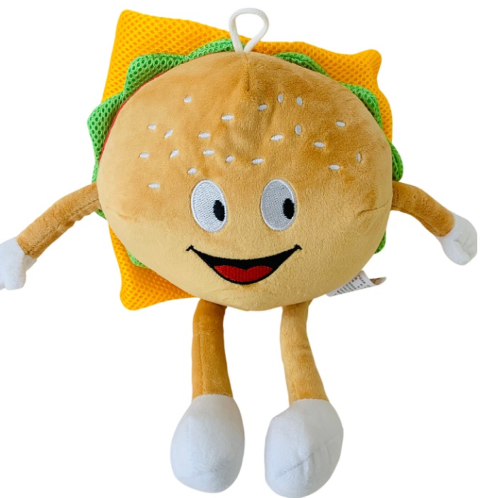Мягкая игрушка Бургер с ручками и ножками 30*20см