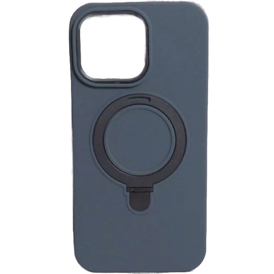 Задняя накладка SILINCONE CASE MagSafe для iPhone 14 подставкой Magnetic Pro Серый