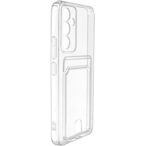 Задняя накладка ZIBELINO Card Holder для Samsung Galaxy A50/A50S/A30S (прозрачный)
