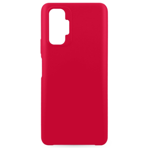 Задняя накладка Silicone Case Soft Matte для Xiaomi Redmi Note 10 розовый неон
