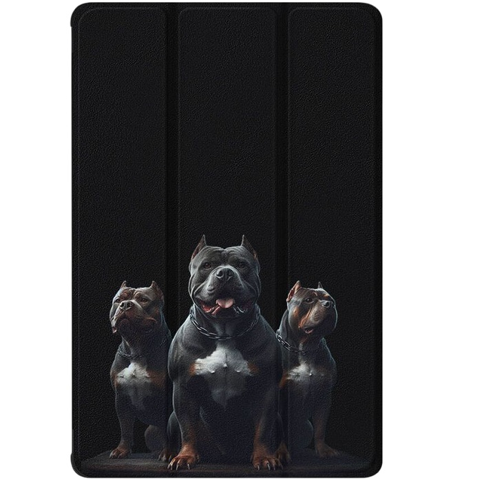 Чехол футляр-книга ZIBELINO для iPad Air 13" 2025 (M3)/Apple iPad Pro 2024 (M4)/iPad Air 2024 (M2) 13.0'' (черный) 1440 ГОРДЕЛИВЫЕ ПИТБУЛИ