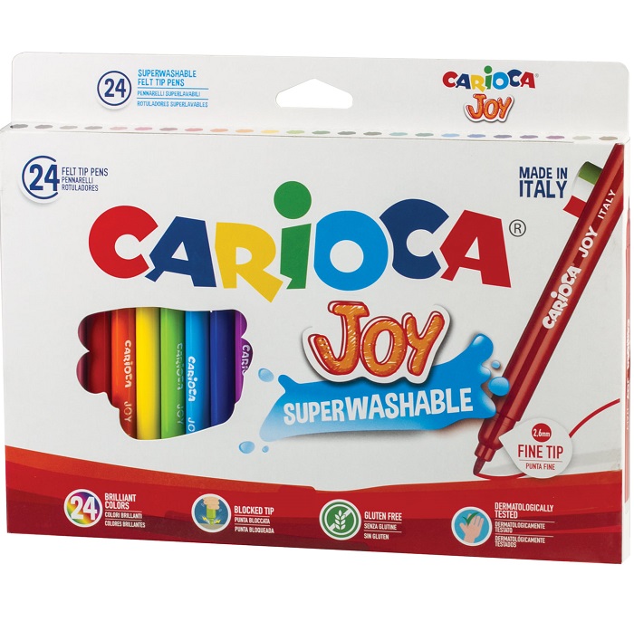 Фломастеры CARIOCA (Италия) "Joy", 24 цв 40615