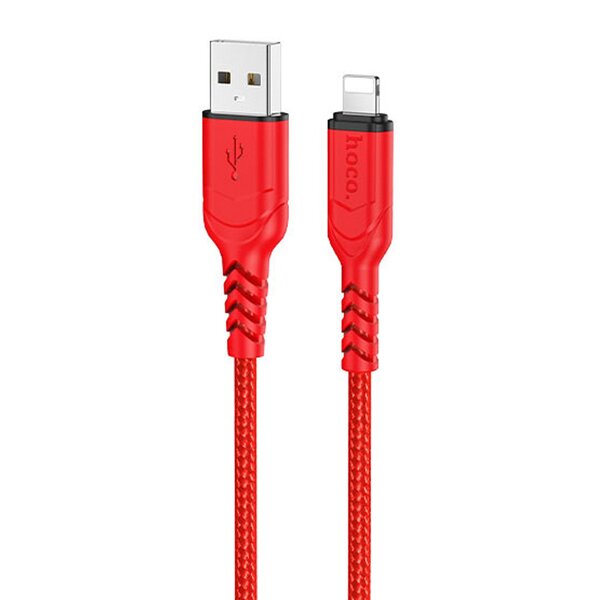 Кабель USB <--> Lightning 2.0м HOCO X59 Victory красный