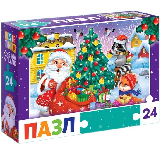 Пазл детский «Зимний праздник», 54 элемента