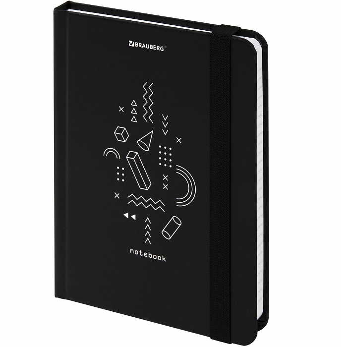Блокнот 96л, МАЛЫЙ ФОРМАТ А6 109х148, твердая обложка, BRAUBERG, Elements,113736