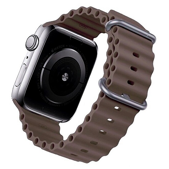 Силиконовый ремешок ApW26 Ocean Band для Apple Watch 38/40/41mm (dark grey)