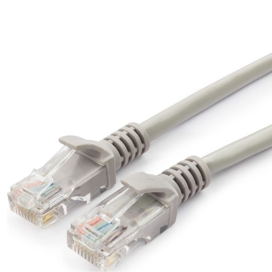 Патч-корд  1.5м ГАРНИЗОН PC-UTP-5e-1-B кат.5e, литой, многожильный (серый)