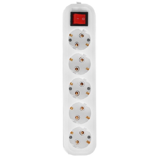 Сетевой фильтр 1.8м 5bites SP5W-318, белый, 5 розеток, 16A