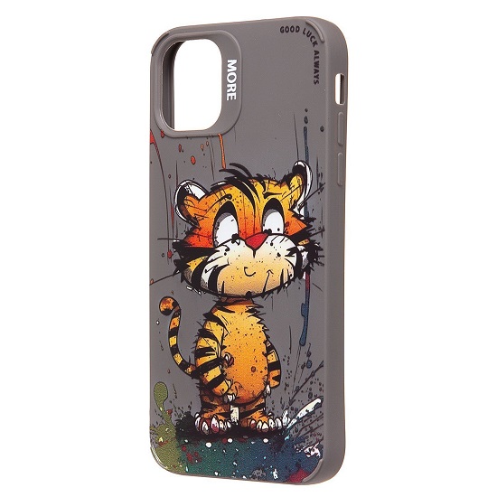 Задняя накладка SC335 для iPhone 11 (тигр) (gray)